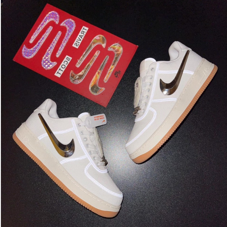 Giày thể thao AF1 TRAVIS SCOTT “SAIL”, Giày thể thao AF1 móc sắt có thể tháo