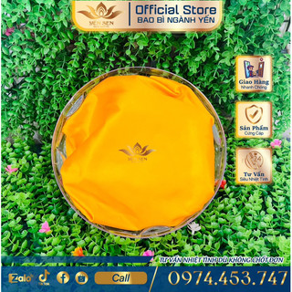 Vải vàng lót hộp yến size 45*45