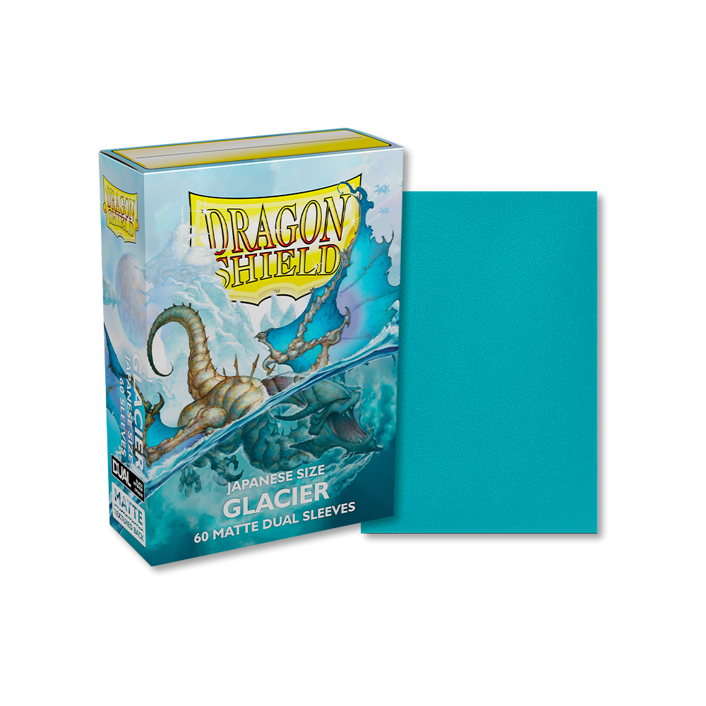 Phụ kiện Card Game Sleeve bọc bài lẻ Dragon Shield Glacier - Matte Dual - Japanese Size
