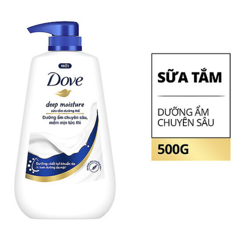 Sữa tắm Dove dưỡng ẩm chuyên sâu (500g)