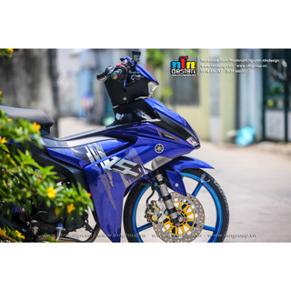 Tem Exiter 155 mẫu N02 Xanh GP
