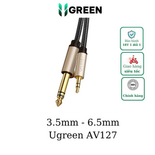 Cáp âm thanh 3.5mm to 6.5mm dài 2m-5m ugreen 10628 10629 10630 av127