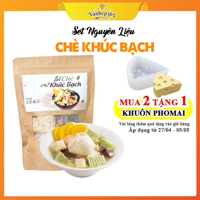 Sét Nguyên Liệu Làm Chè Khúc Bạch (Nấu 10-12 chén) Tặng Kèm Công Thức