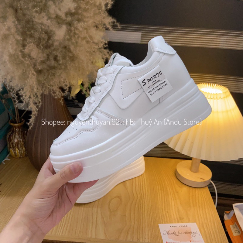 Giày thể thao độn đế 8cm