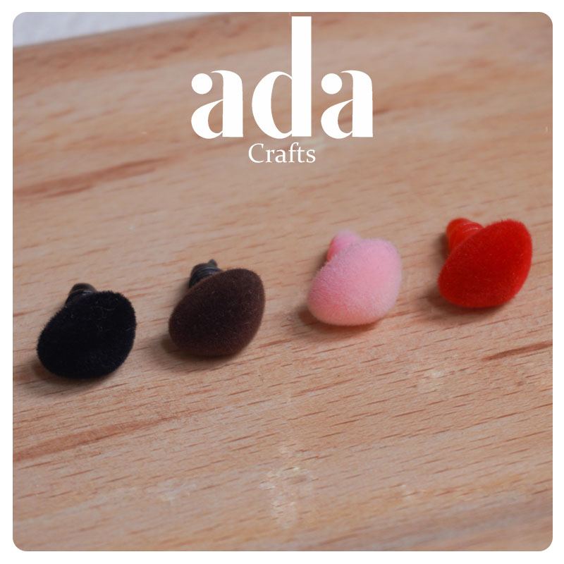 Mũi Thú Nhung Có Chốt Gài - ada.crafts