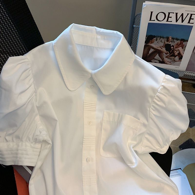 Order - Áo sơ mi nữ màu trắng cổ sen siêu đẹp hàng QC kèm ảnh thật