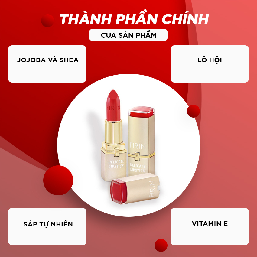 Son môi lì Firin Professional của Nga giúp dưỡng ẩm da, làm mềm môi, mang đến cảm giác thoải mái dễ chịu cho người dùng