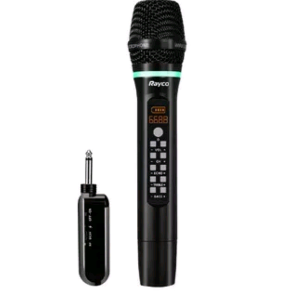 MICRO ĐA NĂNG, BỘ 1 Micro RAYCO S311B WIRELESS, Triệt Tiếng Hú, Bắt Sóng Xa Lên Đến 50m, Hút Âm Cực Tốt, Chất Tiếng Sáng