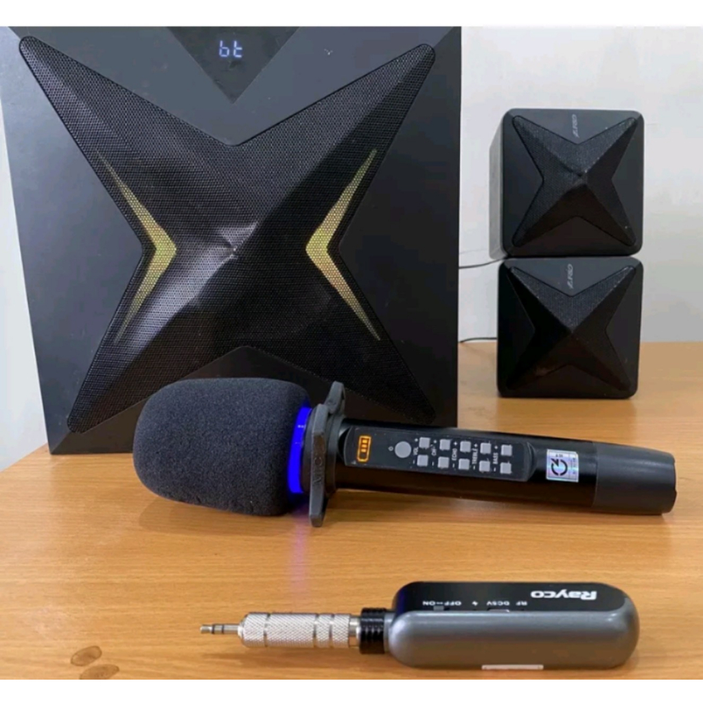 MICRO ĐA NĂNG, BỘ 1 Micro RAYCO S311B WIRELESS, Triệt Tiếng Hú, Bắt Sóng Xa Lên Đến 50m, Hút Âm Cực Tốt, Chất Tiếng Sáng