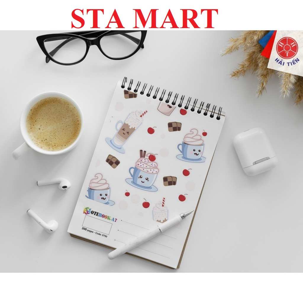 [Combo 3] Sổ Lò Xo A7 200 Trang