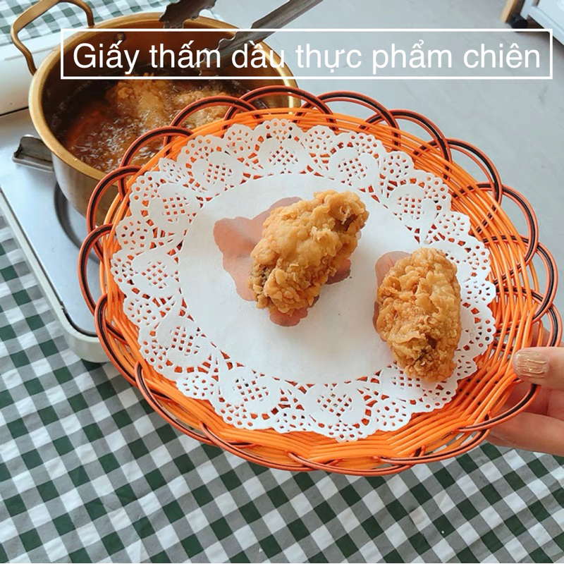 (250 tờ/ tập) Giấy THẤM DẦU thực phẩm chiên ,nướng