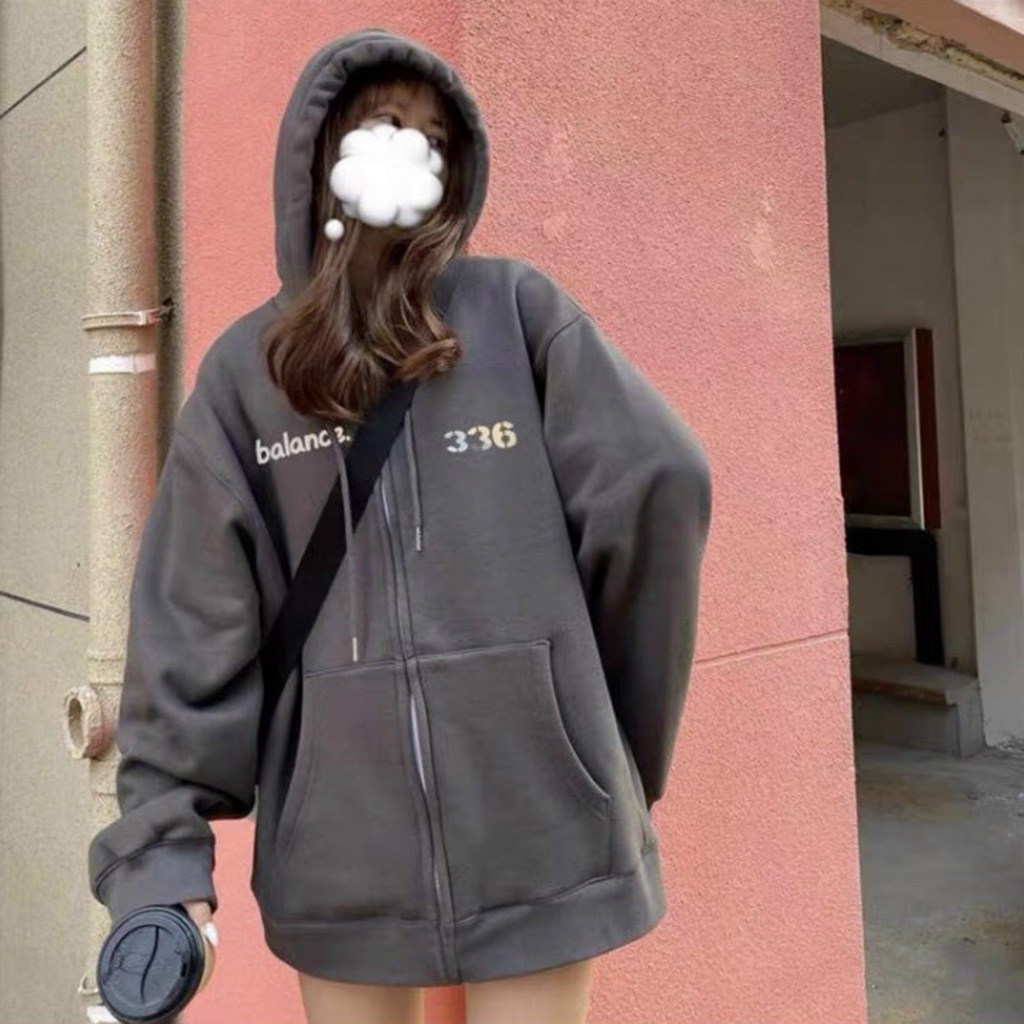 Áo Hoodie Zip Nỉ Ngoại balance - Áo Khoác Nỉ dây kéo nam nữ
