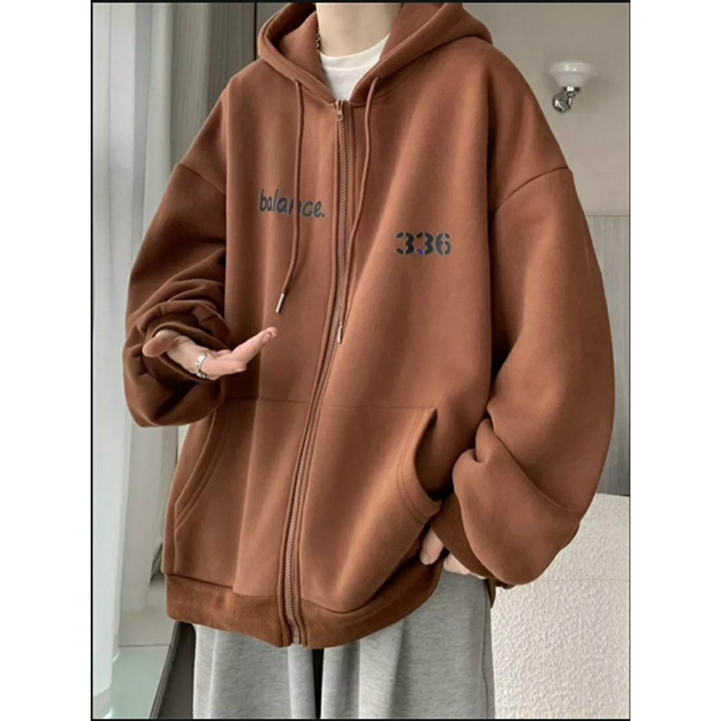 Áo Hoodie Zip Nỉ Ngoại balance - Áo Khoác Nỉ dây kéo nam nữ