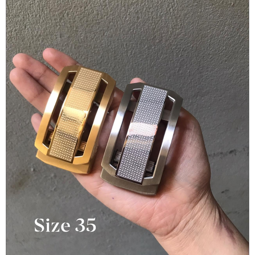 MẶT THẮT LƯNG TỰ ĐỘNG TỲ THÉP KHÔNG RỈ DÂY KHÔNG RĂNG, KHÔNG LỖ MTIN35004