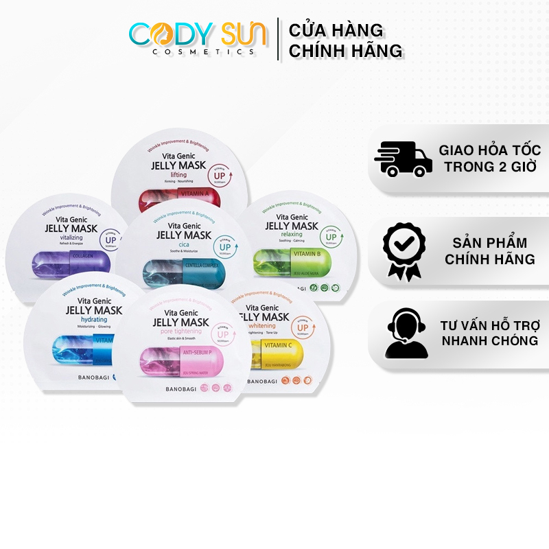 Mặt nạ dưỡng da Vita Genic Jelly Mask BANOBAGI 30ml