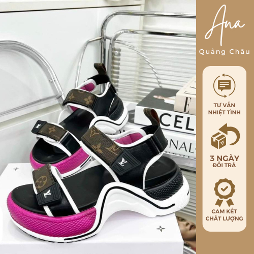 Sandan LV nữ- hàng QC fullbox sẵn màu nâu đen trắng hồng kèm video thật