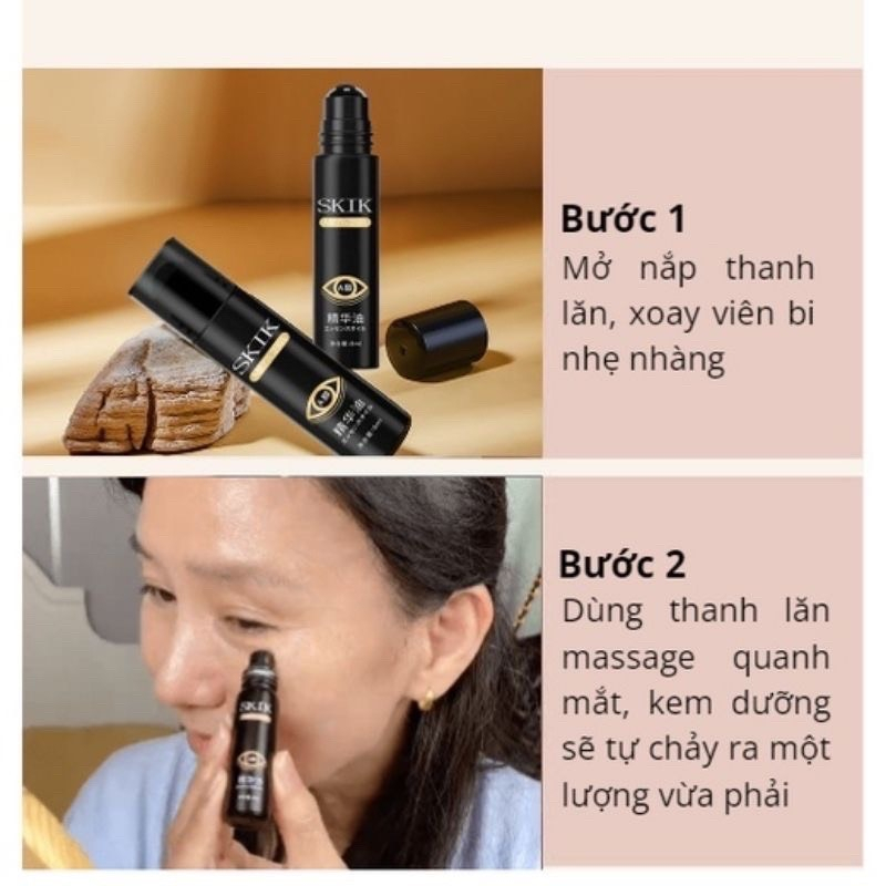 Thanh lăn tan bọng mắt SKIK - giảm thâm quầng mắt, dưỡng da vùng mắt, giảm nếp nhăn, chân chim
