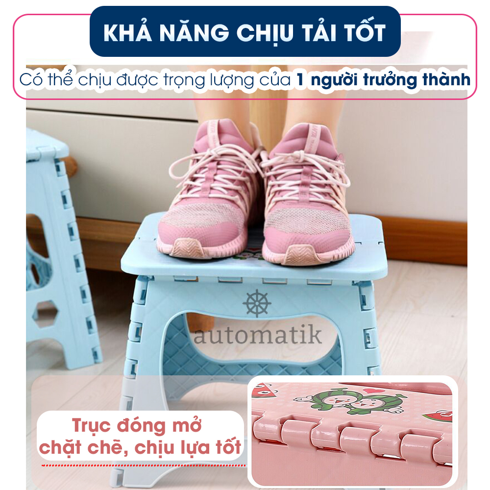 Ghế Gấp Gọn Đa Năng, Ghế Đẩu, Ghế Nhựa Xếp, Ghế Mini, Ghế Gấp Gọn Mini, Ghếp Xếp Nhựa, Ghế Đẩu Nhựa , Ghế Cute Automatik