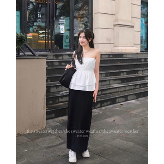 Áo quây trơn peplum chun lưng, Lipeo.store