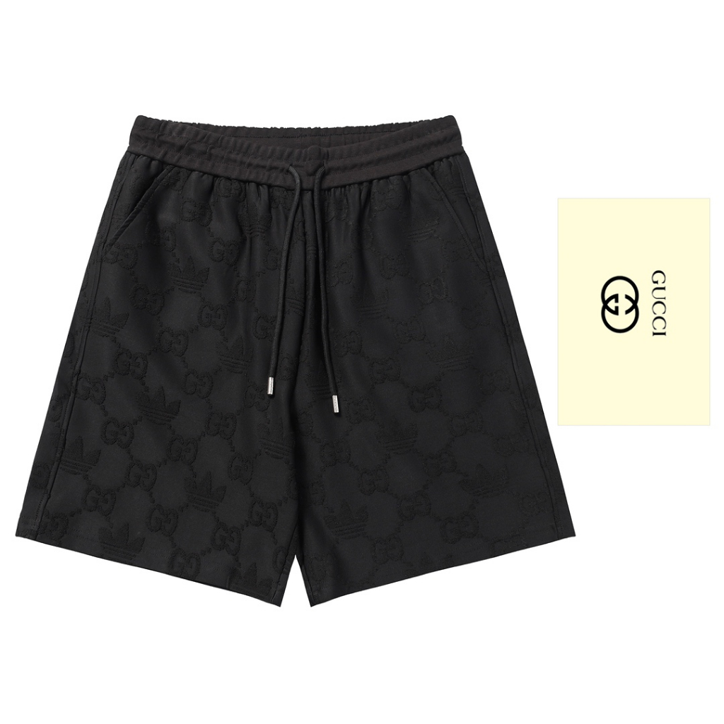 Quần short thun nam Gucci GC GG trang trí logo giản dị