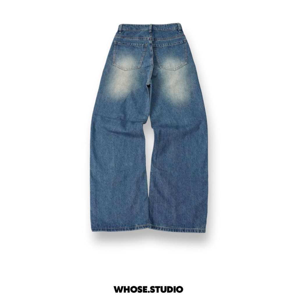 BLUE TORN WASH - Quần jeans xanh rách 1013