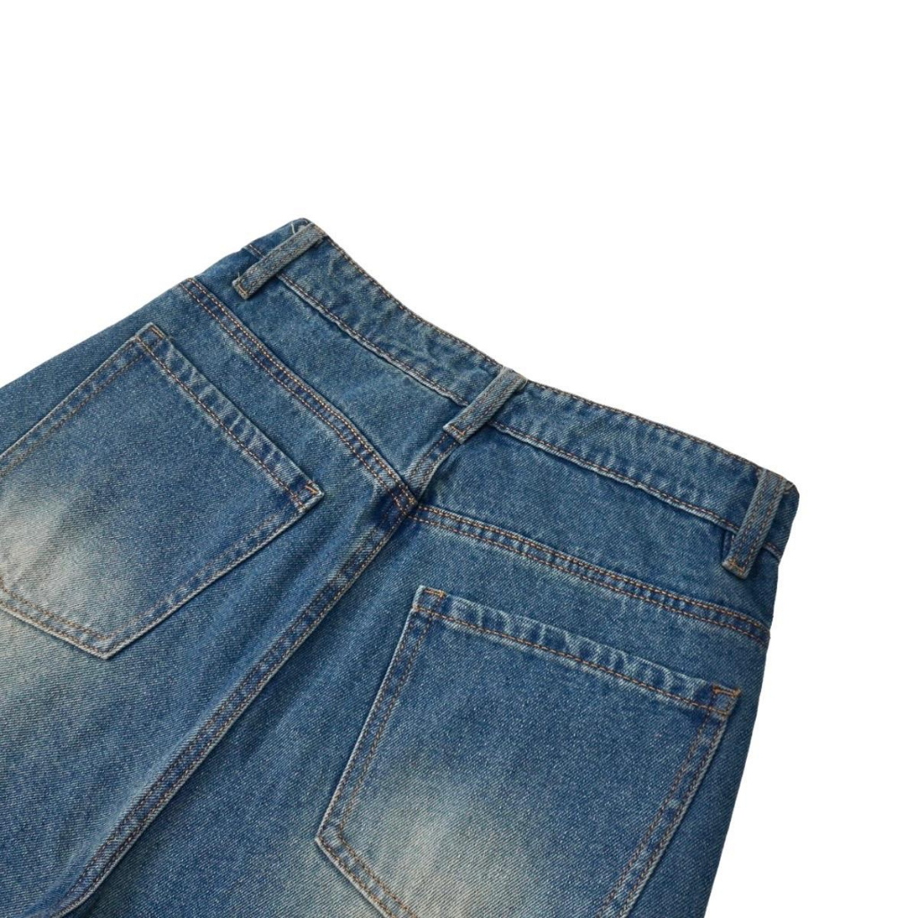 BLUE TORN WASH - Quần jeans xanh rách 1013