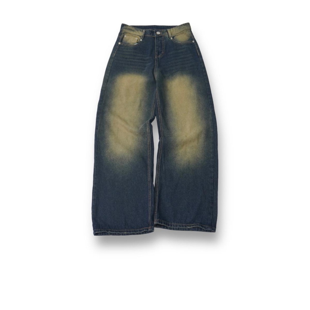 BLUE WASH VER1 WIDE LEG  - Quần jeans wash bản đầu tiên 1002