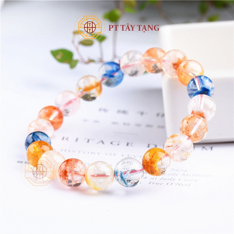 Vòng tay phong thủy Đá Ưu Liinh Đa Sắc 7A [Tất cả Mệnh] - Phong Thủy Tây Tạng