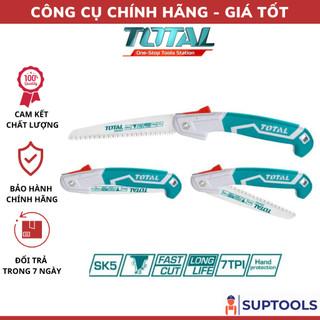 Cưa tay dạng xếp 7inch 180mm total thfsw1806 cưa gỗ, cưa cành, răng cưa chịu nhiệt