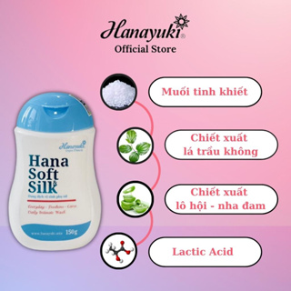 Dung Dịch Vệ Sinh Phụ Nữ Hana Soft Silk Hanayuki Chính Hãng Màu Xanh Giúp