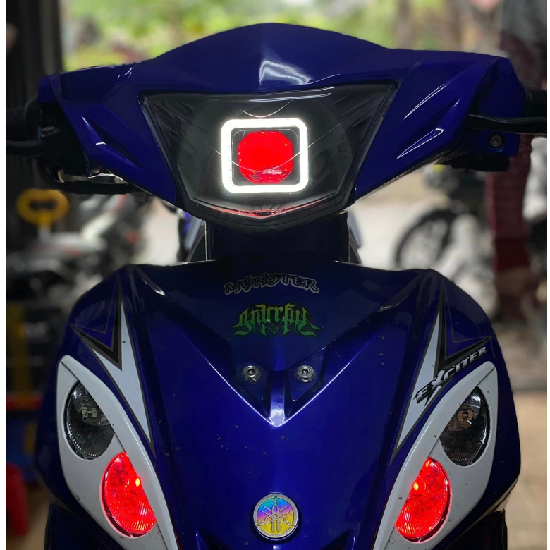 Full Chóa - Bi Cầu LED 1.5 MA Racing vào chóa cho exciter 2005 - 2010