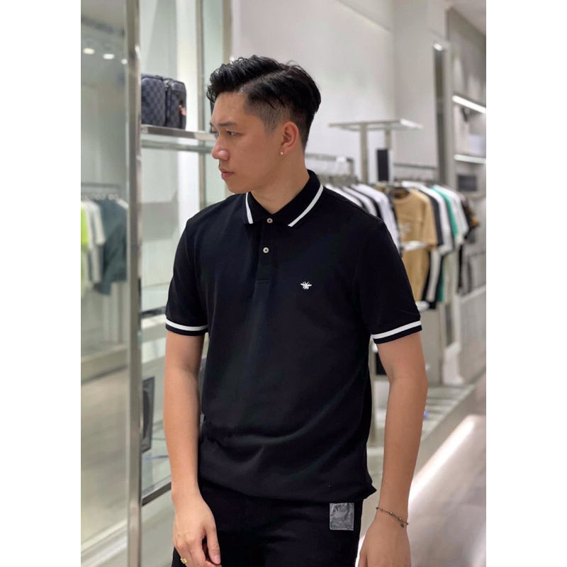⚡️[Hight Quality] Hàng Có Sẵn!! Áo Polo Di.or With Bee Embroidered - Logo Ong Thêu - Hàng Loại Chất Liệu Cao Cấp