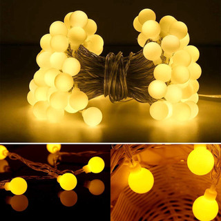 🎀🎀🎀 dây đèn led cherry ball 50 bóng dùng pin aa