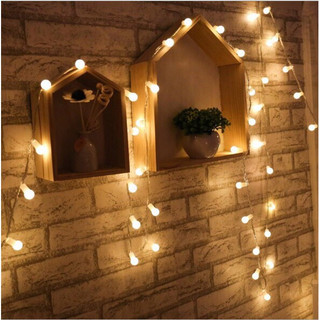 Dây Đèn Led Cherry Ball 50 Bóng Dùng Pin AA