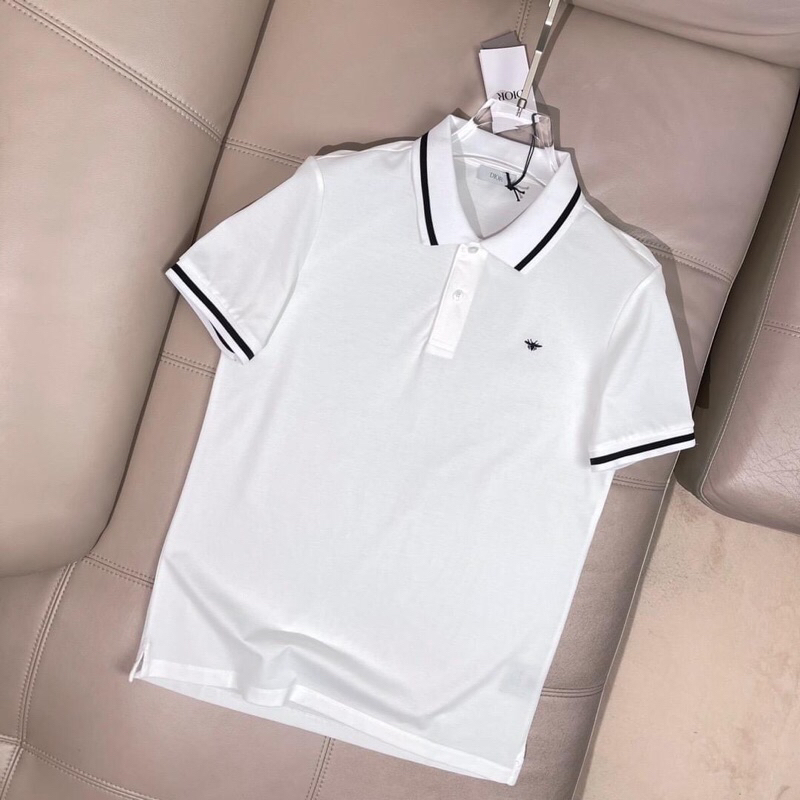 ⚡️[Hight Quality] Hàng Có Sẵn!! Áo Polo Di.or With Bee Embroidered - Logo Ong Thêu - Hàng Loại Chất Liệu Cao Cấp