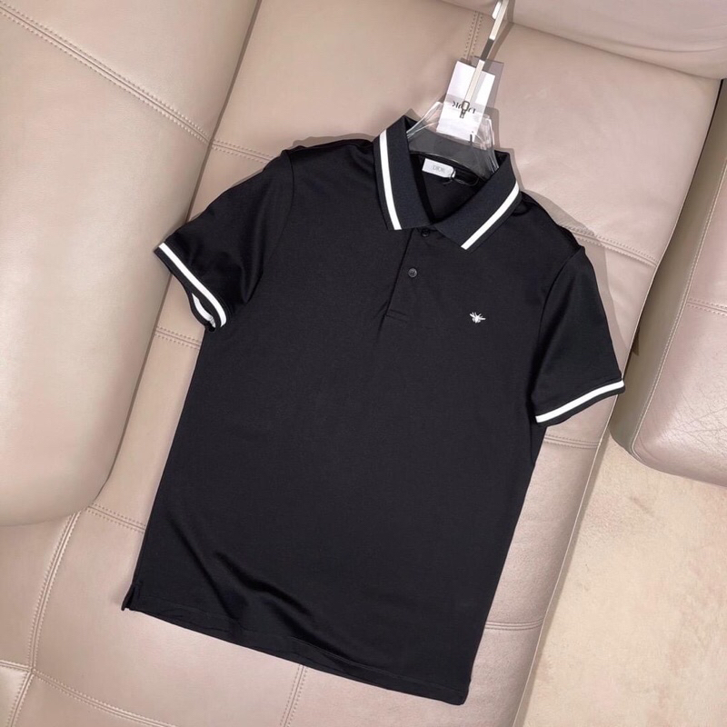 ⚡️[Hight Quality] Hàng Có Sẵn!! Áo Polo Di.or With Bee Embroidered - Logo Ong Thêu - Hàng Loại Chất Liệu Cao Cấp