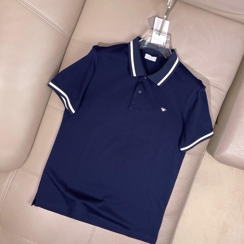 ⚡️[Hight Quality] Hàng Có Sẵn!! Áo Polo Di.or With Bee Embroidered - Logo Ong Thêu - Hàng Loại Chất Liệu Cao Cấp