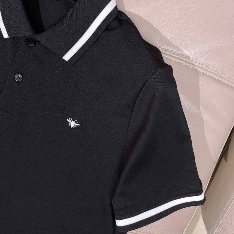 ⚡️[Hight Quality] Hàng Có Sẵn!! Áo Polo Di.or With Bee Embroidered - Logo Ong Thêu - Hàng Loại Chất Liệu Cao Cấp