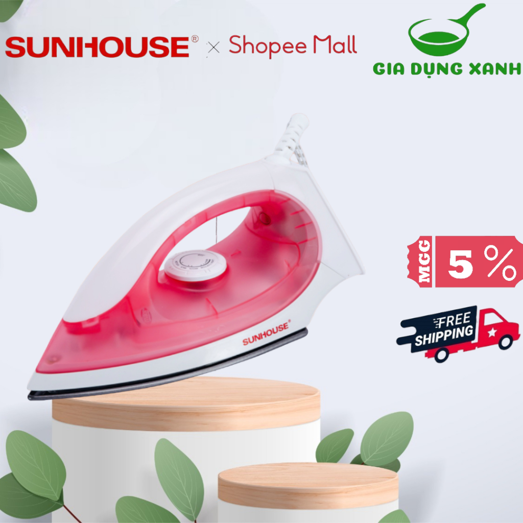 Bàn là khô Sunhouse SHD1072 bảo hành 12 tháng chính hãng toàn quốc