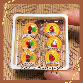 [Minifood] Mô hình các loại bánh đất sét có tem dán mini