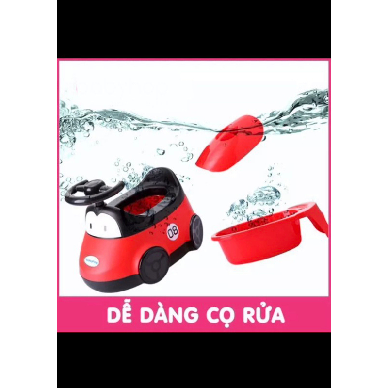 Bô ô tô cho trẻ em có vô lăng và khung hình bánh xe cho bé tập đi vệ sinh tự lập _SIÊU GIÁ RẺ