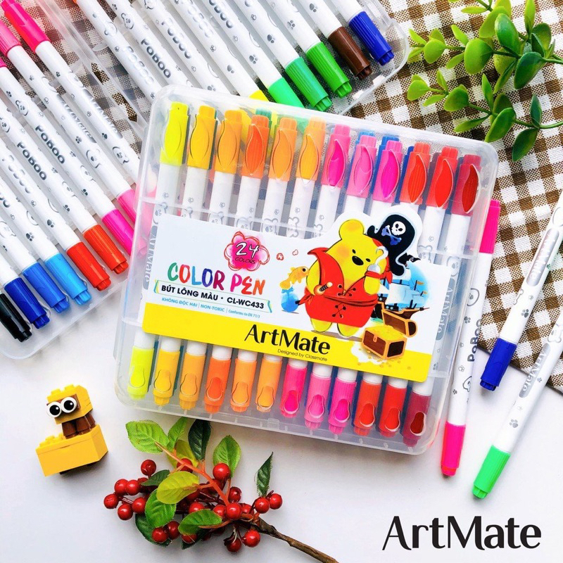Bút Dạ Màu Cao Cấp Classmate Nét Mềm Mịn Tươi Sáng Tự Nhiên Hộp 24 Chiếc CL-WC431 CL-WC432 CL-WC433