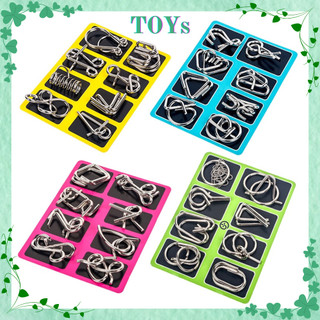 Set khóa câu đố kim loại đồ chơi giải đố IQ Mind Brain Teaser Puzzles dồ chơi thông minh cho bé