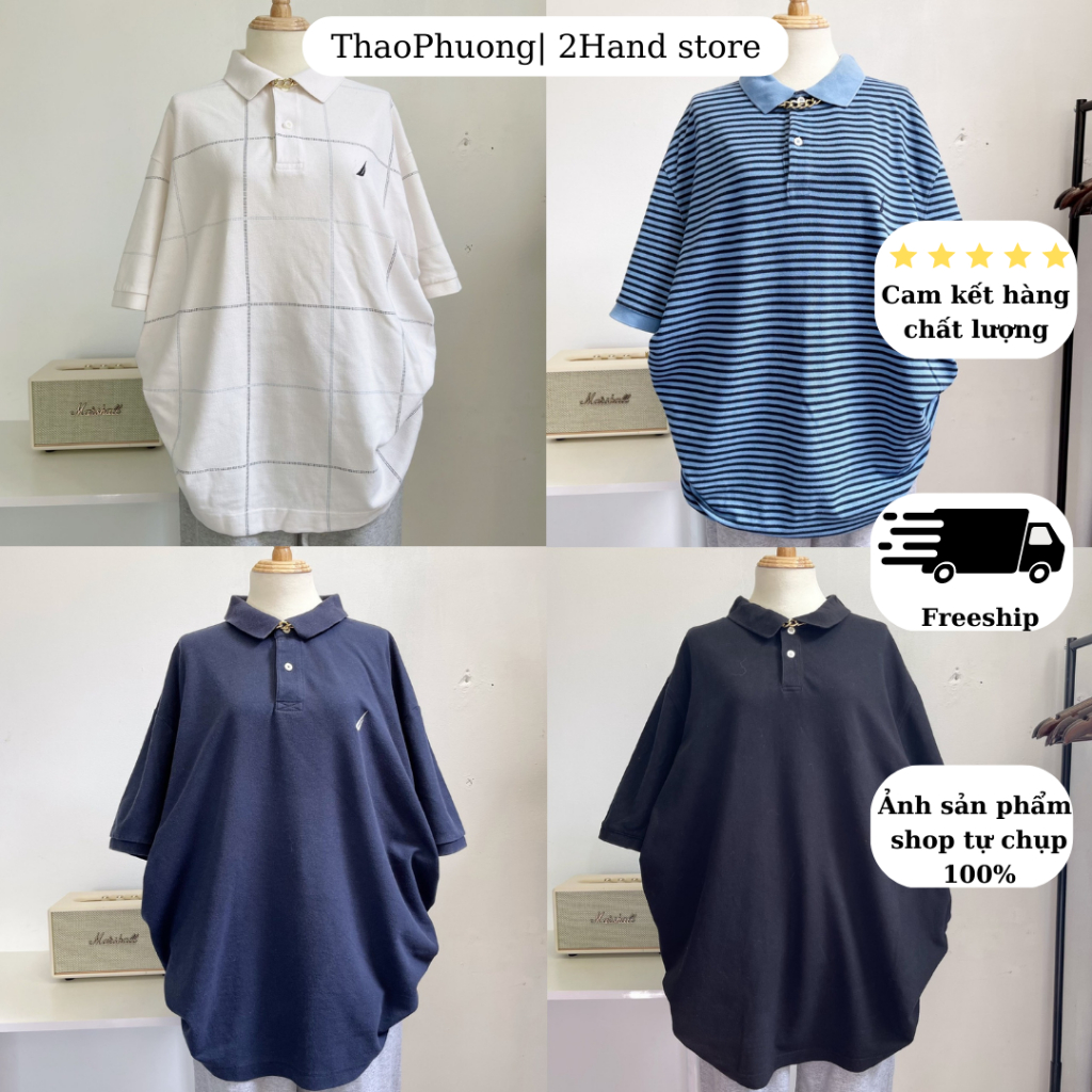 ÁO POLO NAM NỮ 2HAND/ POLO SỌC MỸ SECONHAND được chọn mẫu THAOPHUONG 2HAND