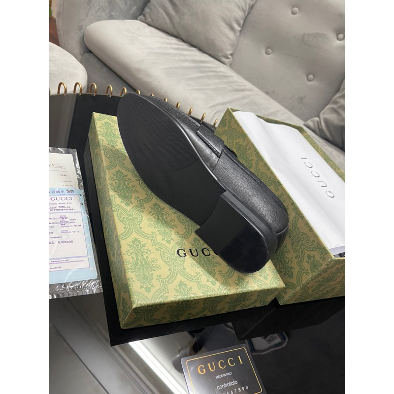 Giày tây nam, Giày loafer nam G U C C I. Fullbox thẻ bill