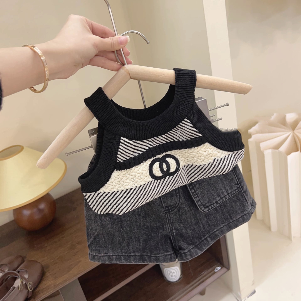 Set đồ siêu cá tính cho bé gái mùa hè mặc đi chơi sang chảnh phong cách hàn quốc siêu hottrend K17