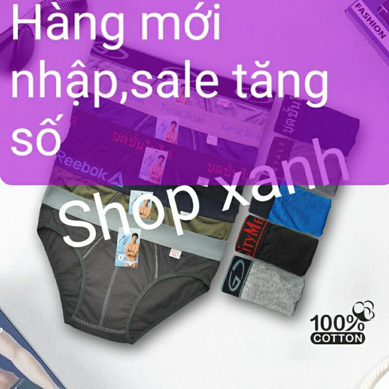 Combo 5 Quần lót nam,quần ship tam giác nam cotton co giãn thoải mái mát mẻ