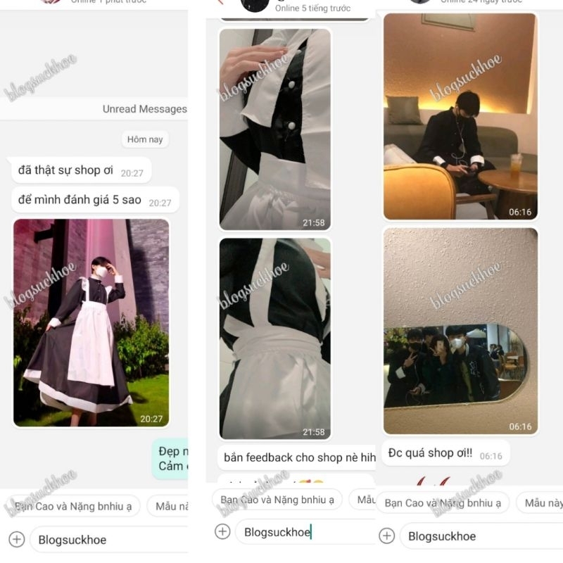 Maid Bộ Cosplay Nam Nữ