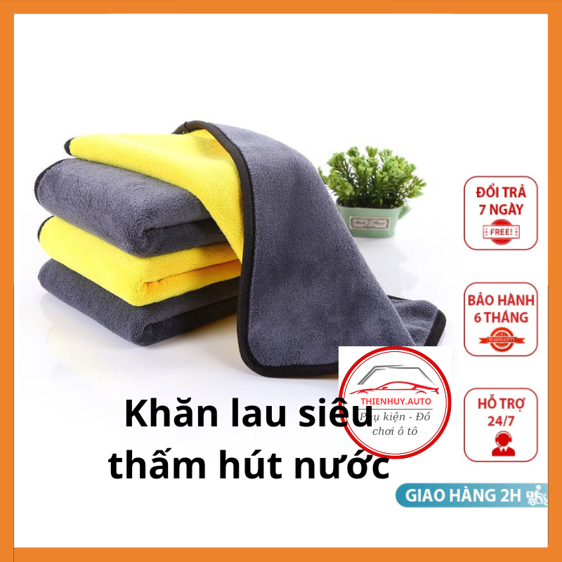 Khăn lau ô tô, Khăn lau ô tô chuyên dụng, lau bếp, lau kính 2 lớp cao cấp siêu sạch siêu thấm hút