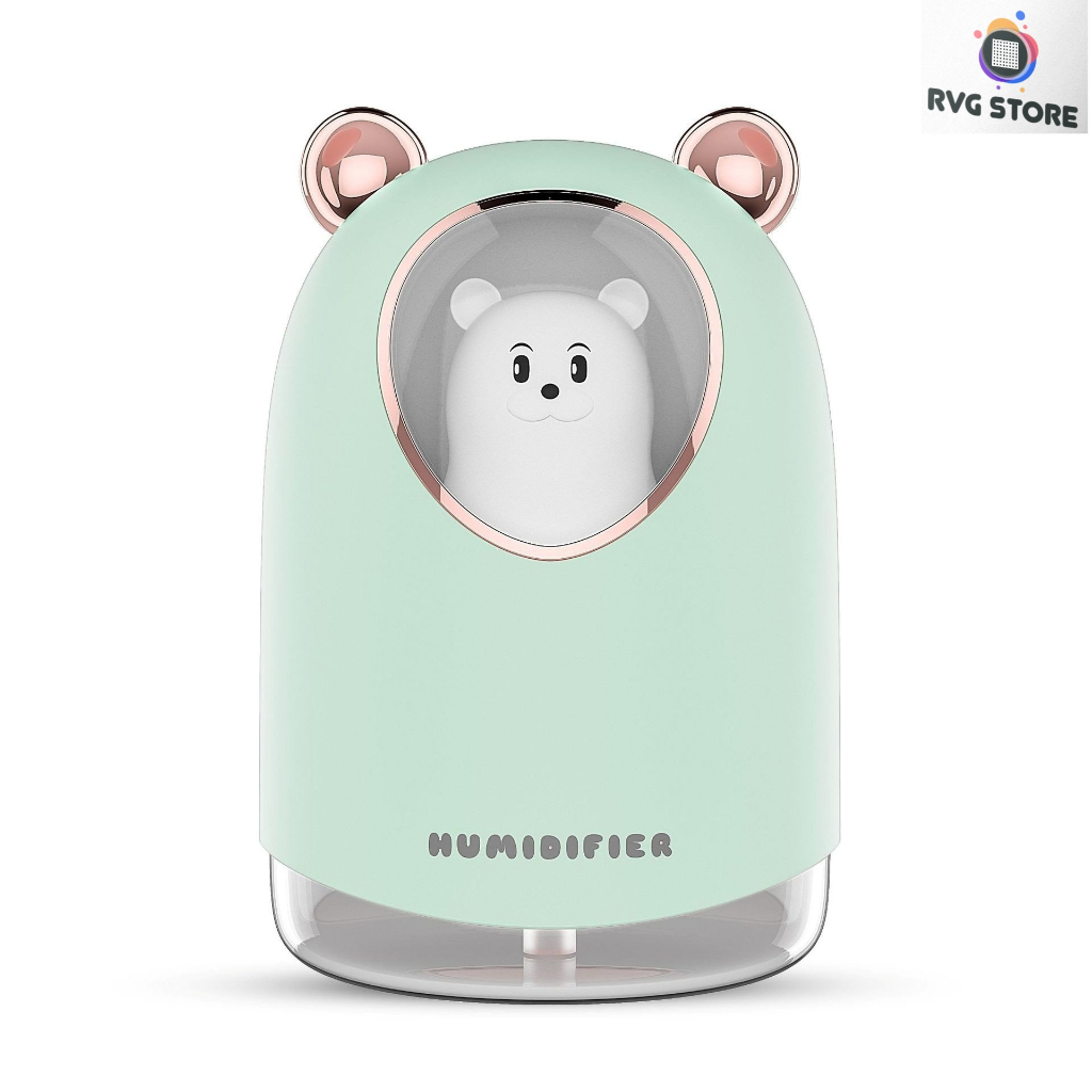 Đèn ngủ Phun sương Tinh dầu Hình mèo mini 300ml, Làm sạch Không khí, Trang trí đẹp mắt Siêu Cute Hàng Công Ty